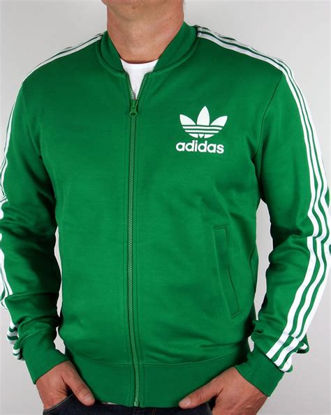 adidas tracktop grün|Green Track Suits .